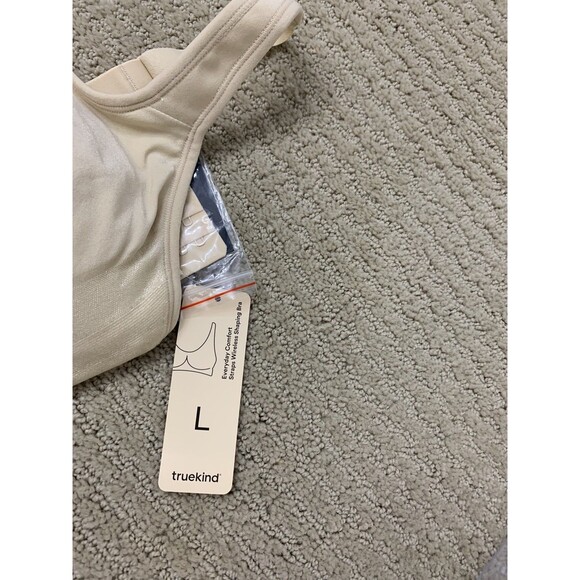 Truekind Everyday Comfort Straps Wireless Tan Convertible Bra Sz Large New - Picture 4 of 7